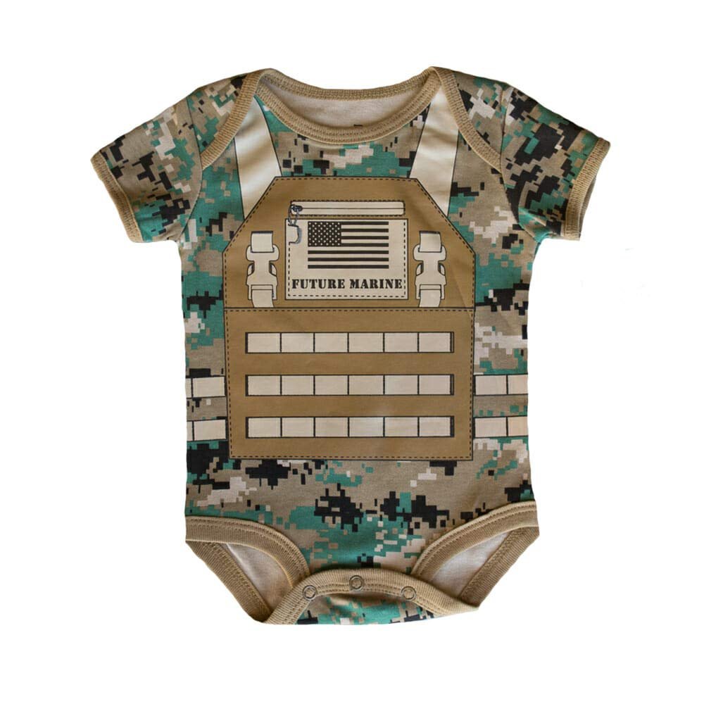 TC U.S.M.C. Future Marine Flak Jacket Baby Bodysuit (0-3 Months)