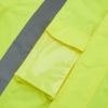 3C Products ANSI Class 3 Safety Green Parka Jacket w/Black Bottom, Hood and Water Resistant (X-Large) view 3