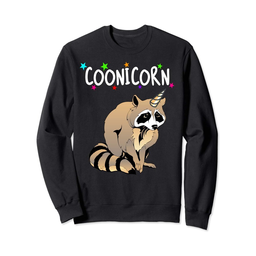 Coonicorn Raccoon Unicorn Trash Panda Magic Sweatshirt