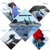 10 Pack Locking Carabiner Clip D Shape Spring-Loaded Gate Aluminum Keychain Gate Buckle for Home, Rv, Camping, Fishing, Hiking, Traveling and Keychain - Light Blue view 4