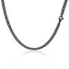 PROSTEEL Black Cuban Link Chain Necklace Gift Gothic Punk Women Men Curb Chains For Pendant Statement Black Necklaces view 1