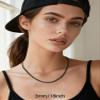 PROSTEEL Black Cuban Link Chain Necklace Gift Gothic Punk Women Men Curb Chains For Pendant Statement Black Necklaces view 2