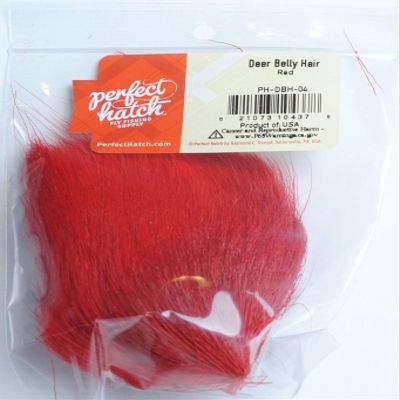 Perfect Hatch Deer Belly Hair Red PH-DBH-04