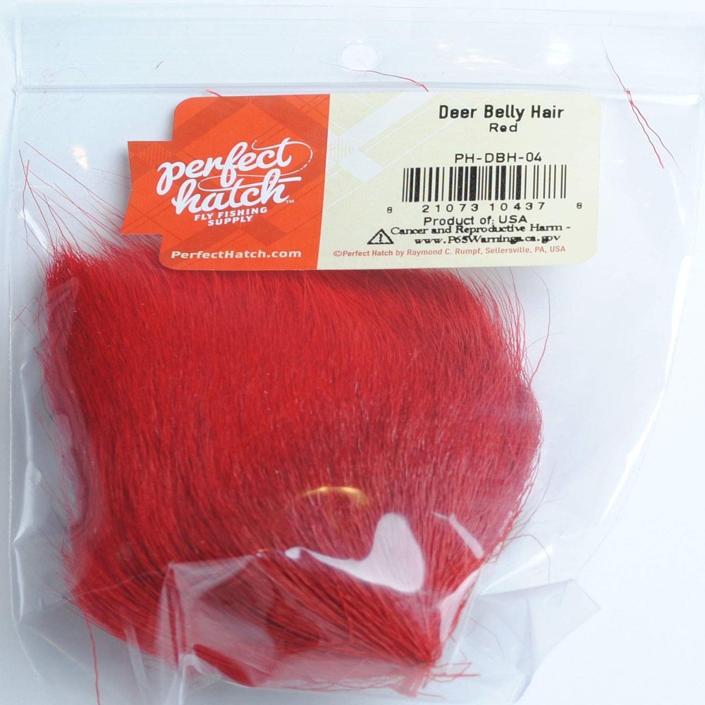 Perfect Hatch Deer Belly Hair Red PH-DBH-04