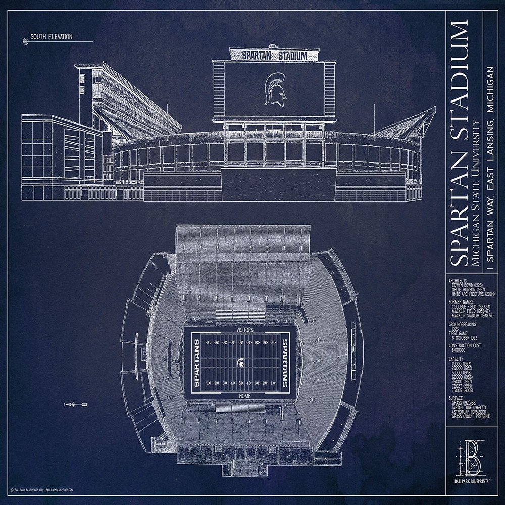 Ballpark Blueprints Spartan Stadium