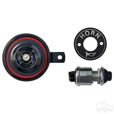 Golf Cart Universal 12 Volt Electronic Horn With Button