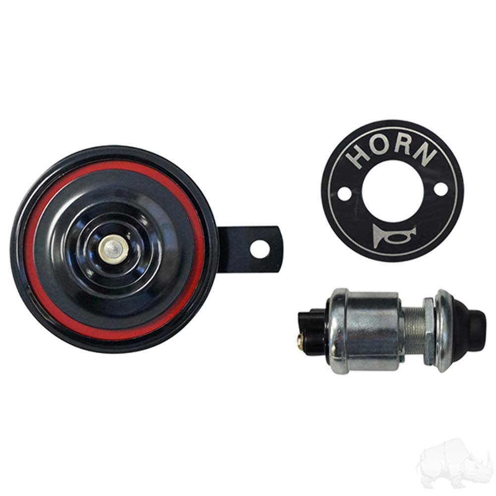 Golf Cart Universal 12 Volt Electronic Horn With Button