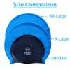 Sargoby Fitness Swim Cap for Dreadlocks and Braids Designed for Voluminous and Bulky Hairstyles Like Dreadlocks Braids Dreads Locs and Afros view 3