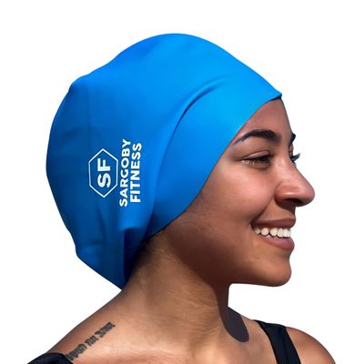 Sargoby Fitness Swim Cap for Dreadlocks and Braids Designed for Bulky and Thick Hairstyles Like Dreadlocks Braids Dreads Locs and Afros