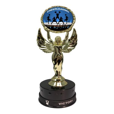 Express Medals Each 7.5 inch Cheerleading Trophy AwardIncludes a Removable Wearable Silicone Victory Wrist Band