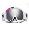 JUST GO Kids Ski Goggles with EVA case, Snowboard Snow Goggles Anti-Fog Double-Layer UV 400 Protection Lens for Boy and girl, Multicolour Frame, Silver Lens (VLT 13.2%) view 1