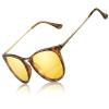 TJUTR Women's Night-Vision Glasses for Driving, Polarized Yellow Lens Reduce Glare Safety Nighttime UV Protection view 1