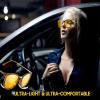 TJUTR Women's Night-Vision Glasses for Driving, Polarized Yellow Lens Reduce Glare Safety Nighttime UV Protection view 4