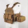 Invenko Heavy Duty Tactical Molle Airsoft Vest Outdoor Hunting Paintball Sports Outdoor Gaming Security Guard Duty Soft Vest (tan) view 3