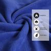 REDCAMP Fleece Sleeping Bag Liner with Hood, Great for Adult Warm or Cold Weather, 87" Long Full Sized Zipper Camping Blanket for Outdoor, Blue view 2