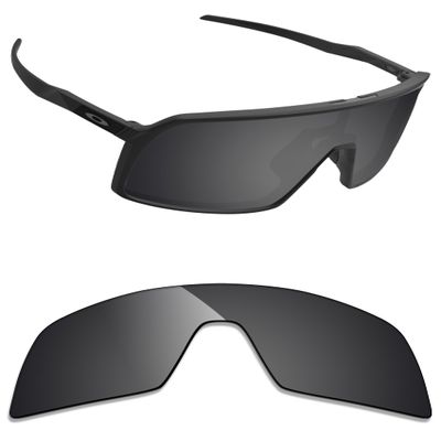 Alphax Stealth Black Polarized Replacement Lenses for Oakley Sutro OO9406 Sunglasses