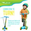 Aero Toddler, Kids Scooter  3 Wheel Scooter, Adjustable Handles, LED Wheels, Rear Brake, Durable, Folding Scooter, Easy Grip Deck, Outdoor Toys, Kick Scooters for Boys and Girls, Ages 3 and Up view 4