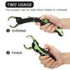 Night Cat Folding Fishing Lip Gripper Grabber Grip with Sheath Foldable Collapsible Fish Holder Control Accessories Portable Lightweight Aluminium Alloy 110lbs Loading Capacity view 3