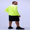 DEVOPS 2 Pack Men's Sun Protection Shirts UV SPF Long Sleeve Rash Guard Fishing Running Garden Cycling Garage Shirt Homewear Quick Dry Lightweight (Small, Safty Green) view 4