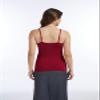 Air Curvey 4 Pack Camisole Tops for Women Basic Undershirt Tanks Adjustable Spaghetti Straps Camis Seamless Soft Layering Top Black White Grey Wine Red M view 4