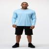 DEVOPS 2 Pack Men's Sun Protection Shirts UV SPF Long Sleeve Rash Guard Fishing Running Garden Cycling Garage Shirt Homewear Quick Dry Lightweight (Large, Light Blue) view 2