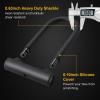 UBULLOX Bike U Lock Heavy Duty Bike Lock Bicycle U Lock, 16mm Shackle and 4ft/6ft Length Security Cable with Sturdy Mounting Bracket for Bicycle, Motorcycle and More view 2