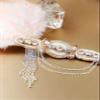 BABEYOND 1920s Flapper Headband Roaring 20s Gatsby Headpiece Black Feather Headband 1920s Flapper Hair Accessories (Nude Pink) view 3