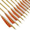 ZSHJGJR Archery Carbon Arrows 30 Inch Hunting Arrow Spine 500 Targeting Arrow Spine 450 Practice with Removable Field Point for Recurve & Compound Bow 12 Pieces (Orange) view 4