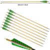 ZSHJGJR Archery Carbon Arrows 30 Inch Hunting Arrow Spine 500 Targeting Arrow Spine 450 Practice with Removable Field Point for Recurve & Compound Bow 12 Pieces (Green) view 3