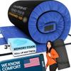 Hazli Matrix AirCell Memory Foam Camping Mattress Pad - Roll Up Mattress for Adults - Portable Cot Sleeping Pad for Camping -Floor Mat or Bed Roll for Car, SUV - Single 75"x30"x3" - Navy Blue view 1