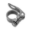 Bicycle Seat Post Clamp, Quick Release Lever for 28.6mm or 25.4mm Seat Tubes, Aluminum Alloy (Black) view 1
