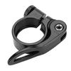 Bicycle Seat Post Clamp, Quick Release Lever for 28.6mm or 25.4mm Seat Tubes, Aluminum Alloy (Black) view 4