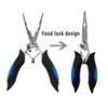 Amoygoog Stainless Steel Fishing Pliers - Needle Nose Plier for Cutting Fishing Line, Multitool Pliers with Sheath and Telescopic Lanyard | Fishing Tools view 3