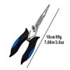 Amoygoog Stainless Steel Fishing Pliers - Needle Nose Plier for Cutting Fishing Line, Multitool Pliers with Sheath and Telescopic Lanyard | Fishing Tools view 4