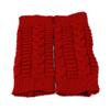 Sevenfly 1 Pairs Women Winter Warm Knit Fingerless Gloves Hand Crochet Thumbhole Arm Warmers Mittens(Red Wine) view 2
