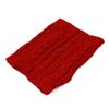 Sevenfly 1 Pairs Women Winter Warm Knit Fingerless Gloves Hand Crochet Thumbhole Arm Warmers Mittens(Red Wine) view 3