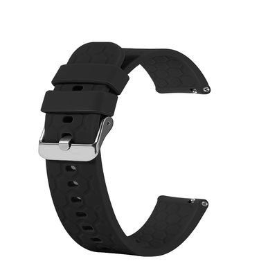 20mm Bands Compatible with Timex Expedition Band/Strap, Soft Silicone Wristband for Expedition Scout 40/43 Watch Band (Black)