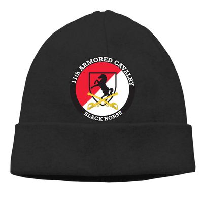 11th-Armored-Cavalry-Regiment-Black-Horse Unisex Skull Cap Knit Hat Set Head Cap