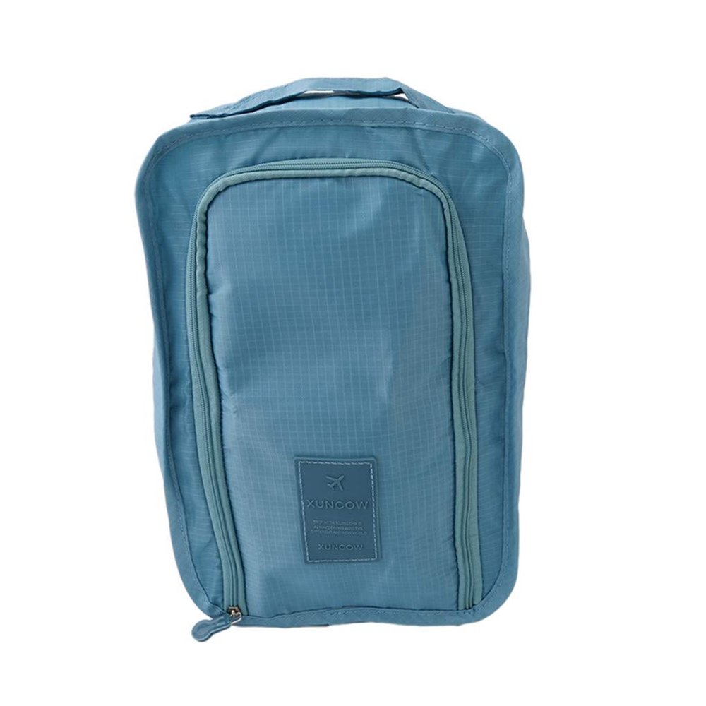 Timesuper Travel Shoe Bag with Zipper Foldable Waterproof Portable Storage Organizer Bags,Sky Blue