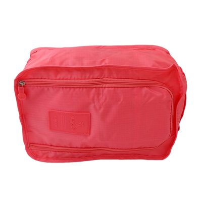 Timesuper Travel Shoe Bag with Zipper Foldable Waterproof Portable Storage Organizer Bags,Pink