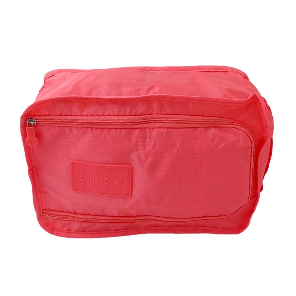 Timesuper Travel Shoe Bag with Zipper Foldable Waterproof Portable Storage Organizer Bags,Pink