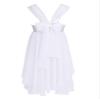 Aislor Kid Girls Chiffon Sequins Adjustable Shoulder Straps Lyrical Dance Costume Ballet Dance Gymnastics Leotard Dress White 6 Years view 2