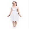 Aislor Kid Girls Chiffon Sequins Adjustable Shoulder Straps Lyrical Dance Costume Ballet Dance Gymnastics Leotard Dress White 6 Years view 3