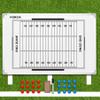 FORZA 35in x 24in Double-Sided Sports Coaching Whiteboard | 13 Sport Options - Dry Erase Board Equipped with Magnetic Markers, Pen & Eraser (Football, Without Carry Bag) view 1