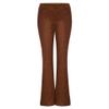 WUAI-Women Comfy Yoga Pants High Waist Solid Flare Pants Stretchy Bell Bottom Trousers Plus Size(Brown,XXXXX-Large) view 3