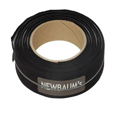 Newbaum's Cushioned Cotton Cloth Handlebar Tape Black. Made in USA (7 ft. Roll of 1.25 Wide wrap) Classic Look and Feel of Cotton, but with Neoprene Padding for Modern Comfort