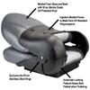 Tempress Navistyle High Back Folding Boat Seat (Black/Charcoal) view 2