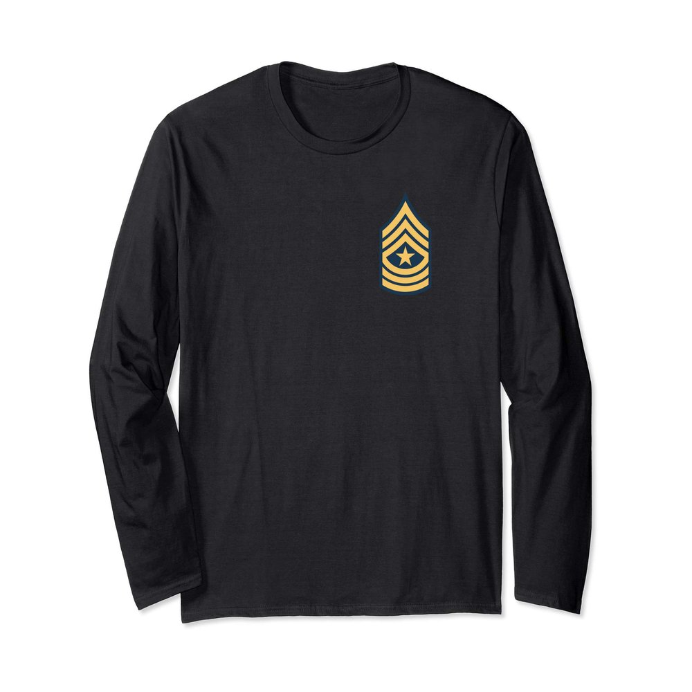 US Army Rank - Sergeant Major (E-9) - SGM Long Sleeve T-Shirt