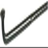 ACI Spokes: F1 Plain Gauge Spokes in Black - Box of 100-BLACK/BLUE/-286MM/ view 1