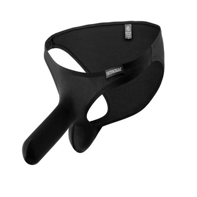 Sexy Underwear Panties Modal Bikini Low Waist Passion Game Ice Silk Briefs (Medium / 27.5'', Modal - Black)